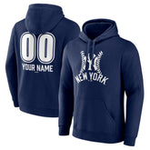New York Yankees Personalized Name & Number Fastball Pullover Hoodie Clearance