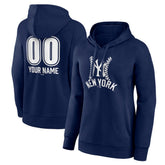 New York Yankees Women's Personalized Name & Number Fastball Pullover Hoodie Online