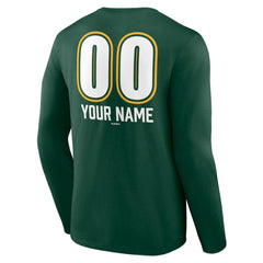 Athletics Personalized Name & Number Fastball Long Sleeve T-Shirt Clearance