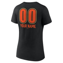 San Francisco Giants Women's Personalized Name & Number Fastball V-Neck T-Shirt Clearance