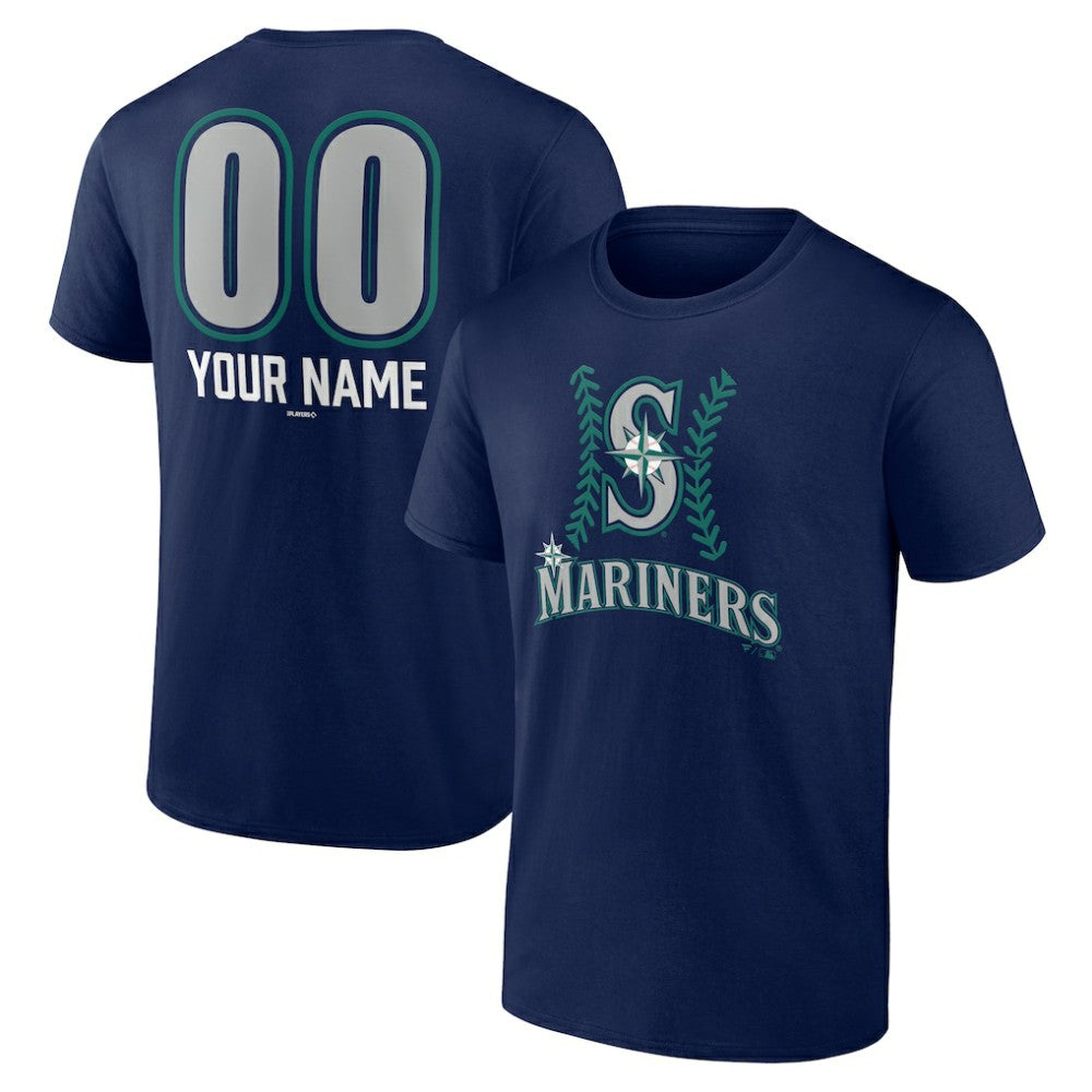 Seattle Mariners Personalized Name & Number Fastball T-Shirt Sale