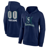 Seattle Mariners Women's Personalized Name & Number Fastball Pullover Hoodie Lifestyle