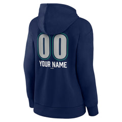 Seattle Mariners Women's Personalized Name & Number Fastball Pullover Hoodie Lifestyle