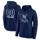 Tampa Bay Rays Women's Personalized Name & Number Fastball Pullover Hoodie Clearance