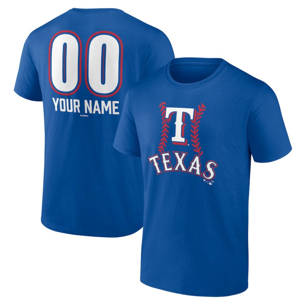 Texas Rangers Personalized Name & Number Fastball T-Shirt On Sale