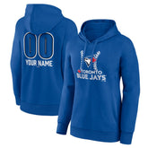 Toronto Blue Jays Women's Personalized Name & Number Fastball Pullover Hoodie Clearance
