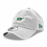 New York Jets New Era Casual Classic Adjustable Hat White - NFL