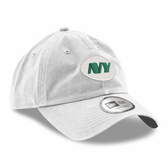 New York Jets New Era Casual Classic Adjustable Hat White - NFL
