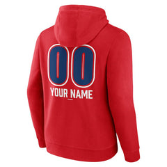 Chicago Cubs Personalized Name & Number Fastball Pullover Hoodie Lifestyle