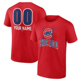 Chicago Cubs Personalized Name & Number Fastball T-Shirt Online
