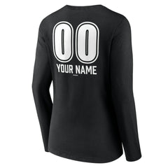 Los Angeles Dodgers Women's Personalized Name & Number Fastball Long Sleeve V-Neck T-Shirt for sale