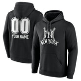 New York Yankees Personalized Name & Number Fastball Pullover Hoodie Clearance