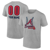 Atlanta Braves Personalized Name & Number Fastball T-Shirt Clearance