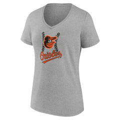 Baltimore Orioles Women's Personalized Name & Number Fastball V-Neck T-Shirt Online