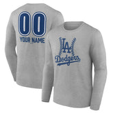 Los Angeles Dodgers Personalized Name & Number Fastball Long Sleeve T-Shirt Near Me