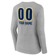 Milwaukee Brewers Women's Personalized Name & Number Fastball Long Sleeve V-Neck T-Shirt Near Me