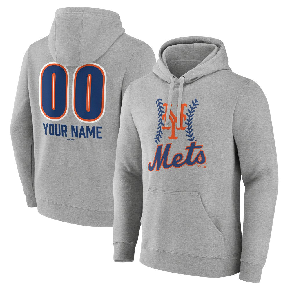 New York Mets Personalized Name & Number Fastball Pullover Hoodie for sale