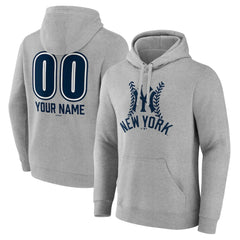New York Yankees Personalized Name & Number Fastball Pullover Hoodie for sale