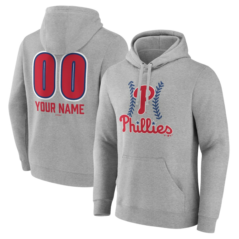 Philadelphia Phillies Personalized Name & Number Fastball Pullover Hoodie Near Me