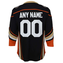 Anaheim Ducks - Youth Home Replica Custom Jersey Black