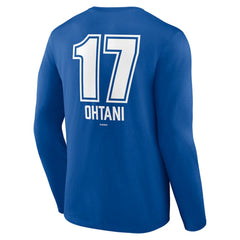 Shohei Ohtani Los Angeles Dodgers Fastball Player Name & Number Long Sleeve T-Shirt for sale