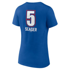 Corey Seager Texas Rangers Women's Fastball Player Name & Number V-Neck T-Shirt Lifestyle