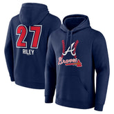 Austin Riley Atlanta Braves Fastball Player Name & Number Pullover Hoodie Near Me