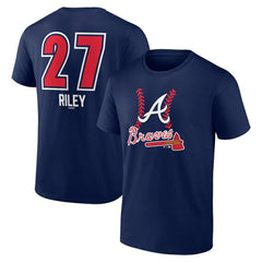 Austin Riley Atlanta Braves Fastball Player Name & Number T-Shirt Clearance