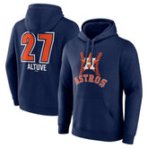 Jose Altuve Houston Astros Fastball Player Name & Number Pullover Hoodie Online