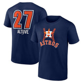 Jose Altuve Houston Astros Fastball Player Name & Number T-Shirt Near Me