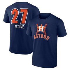 Jose Altuve Houston Astros Fastball Player Name & Number T-Shirt Near Me