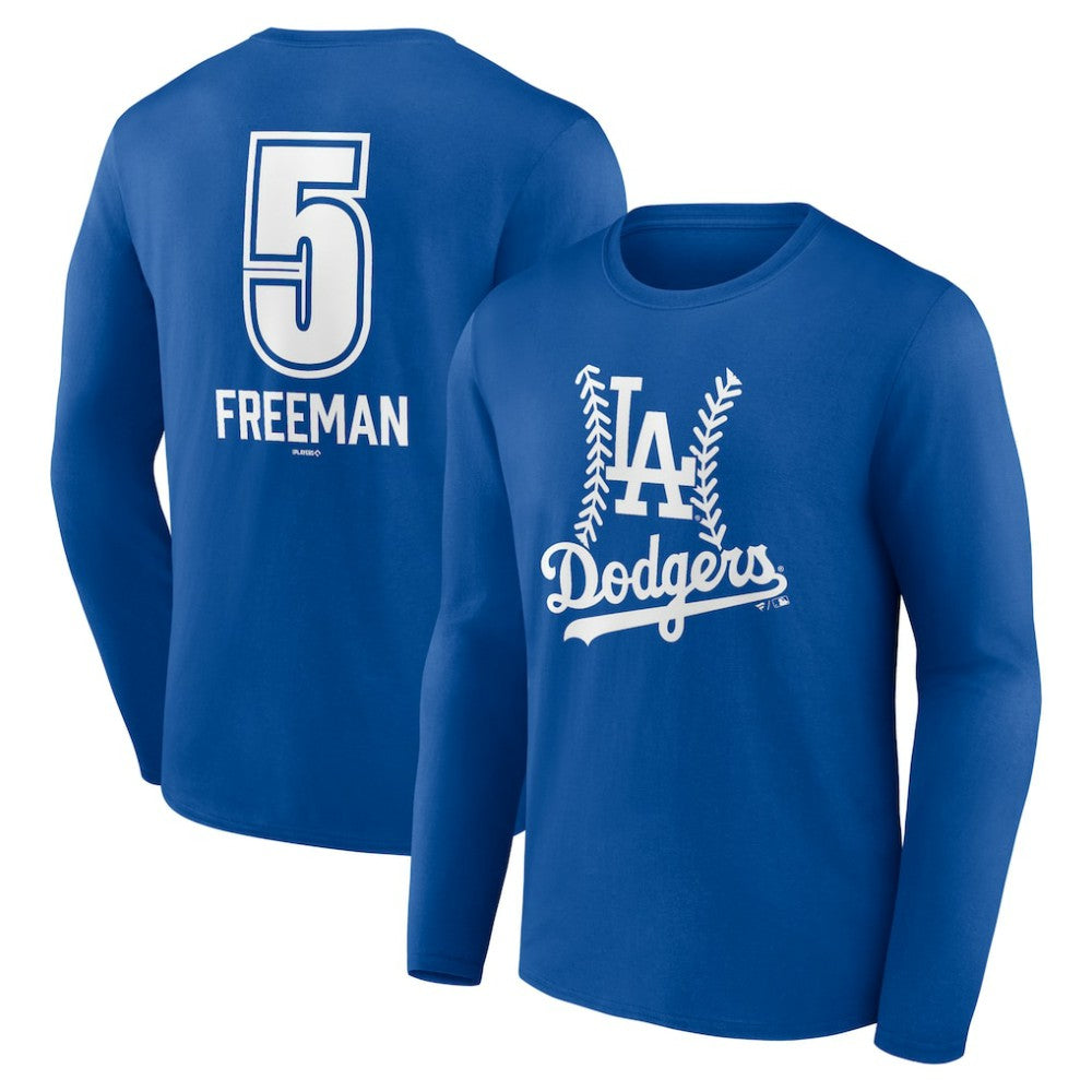 Freddie Freeman Los Angeles Dodgers Fastball Player Name & Number Long Sleeve T-Shirt Sale