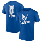 Freddie Freeman Los Angeles Dodgers Fastball Player Name & Number T-Shirt On Sale