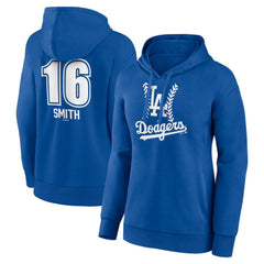 Will Smith Los Angeles Dodgers Women's Fastball Player Name & Number Pullover Hoodie Online