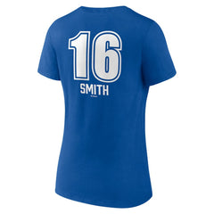 Will Smith Los Angeles Dodgers Women's Fastball Player Name & Number V-Neck T-Shirt Sale