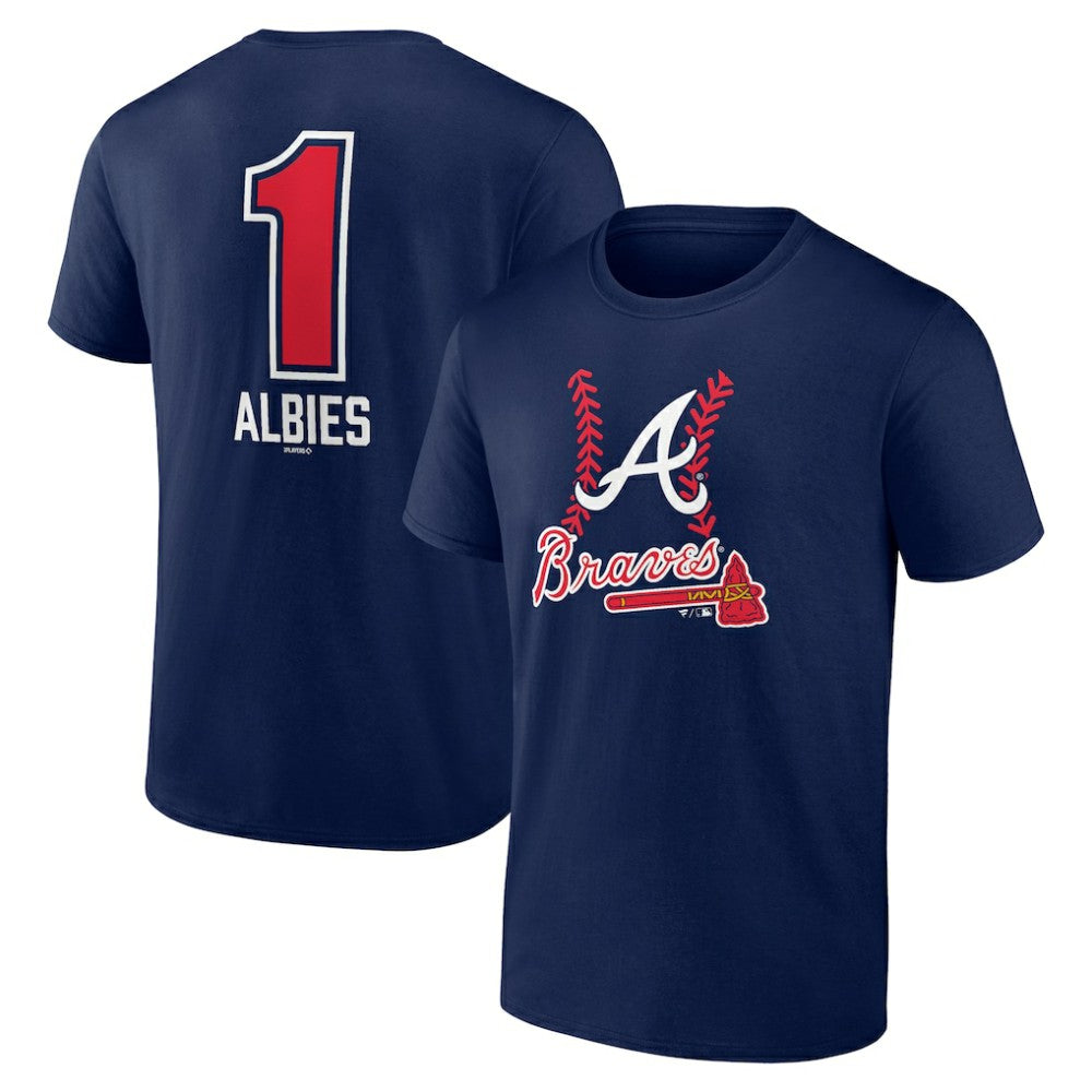 Ozzie Albies Atlanta Braves Fastball Player Name & Number T-Shirt Lifestyle