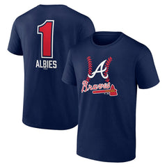 Ozzie Albies Atlanta Braves Fastball Player Name & Number T-Shirt Lifestyle