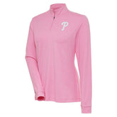 Philadelphia Phillies Antigua Women's Mentor Quarter-Zip Pullover Top On Sale