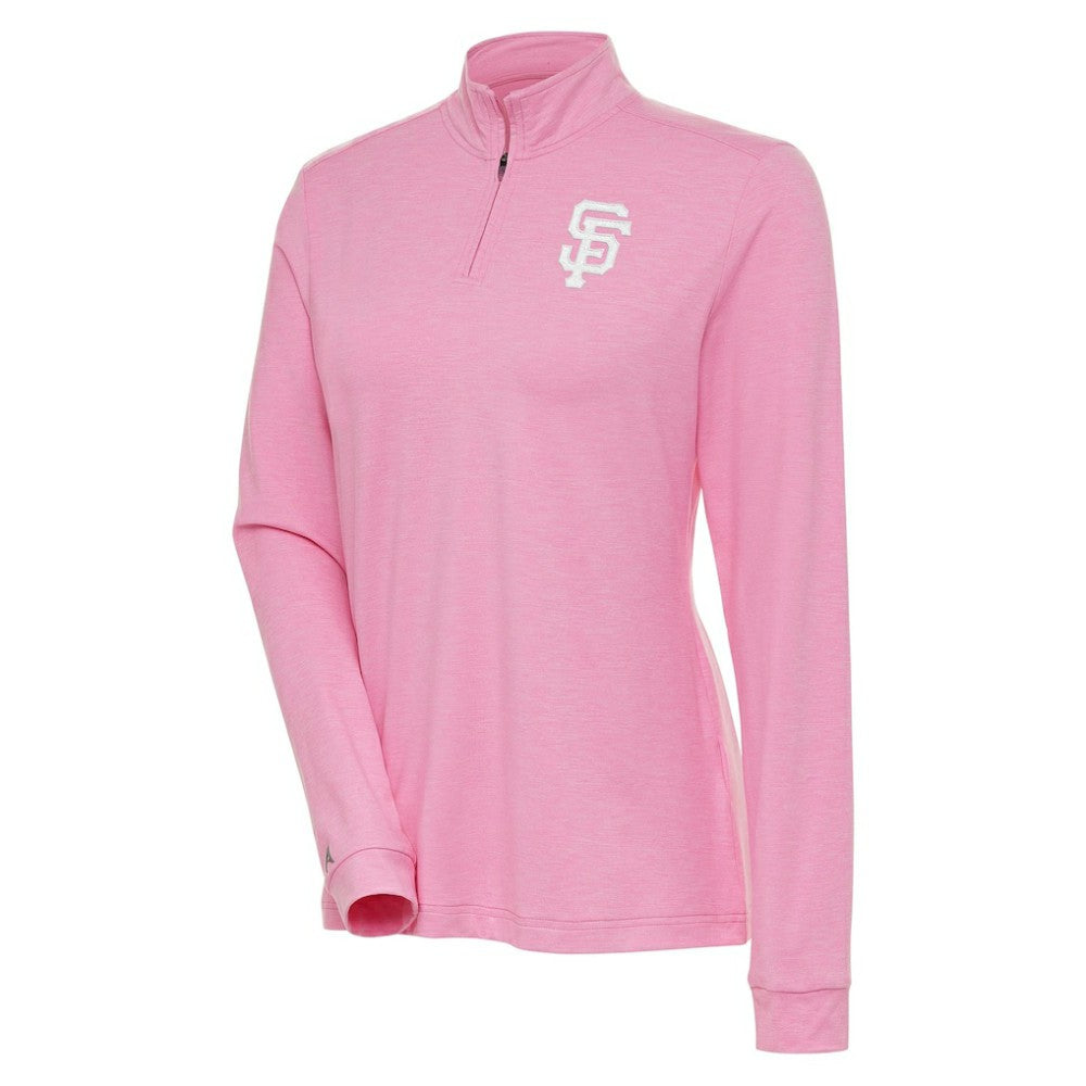 San Francisco Giants Antigua Women's Mentor Quarter-Zip Pullover Top Sale