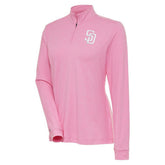 San Diego Padres Antigua Women's Mentor Quarter-Zip Pullover Top discount
