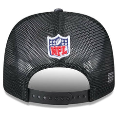 Jacksonville Jaguars New Era 2024 NFL Crucial Catch Plaid 9SEVENTY Trucker Snapback Hat Black - NFL