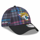Jacksonville Jaguars New Era 2024 NFL Crucial Catch Plaid 39THIRTY Flex Hat Black - NFL