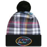 New York Jets New Era 2024 NFL Crucial Catch Cuffed Knit Hat with Pom Black - NFL
