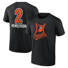Gunnar Henderson Baltimore Orioles Fastball Player Name & Number T-Shirt Lifestyle
