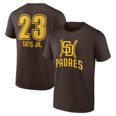 Fernando Tatis Jr. San Diego Padres Fastball Player Name & Number T-Shirt On Sale