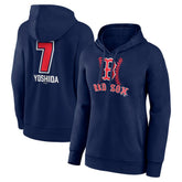 Masataka Yoshida Boston Red Sox Women's Fastball Player Name & Number Pullover Hoodie Near Me