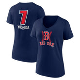 Masataka Yoshida Boston Red Sox Women's Fastball Player Name & Number V-Neck T-Shirt discount