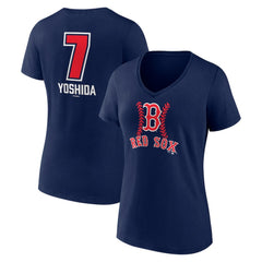 Masataka Yoshida Boston Red Sox Women's Fastball Player Name & Number V-Neck T-Shirt discount