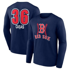 Triston Casas Boston Red Sox Fastball Player Name & Number Long Sleeve T-Shirt Sale
