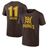 Yu Darvish San Diego Padres Fastball Player Name & Number T-Shirt On Sale